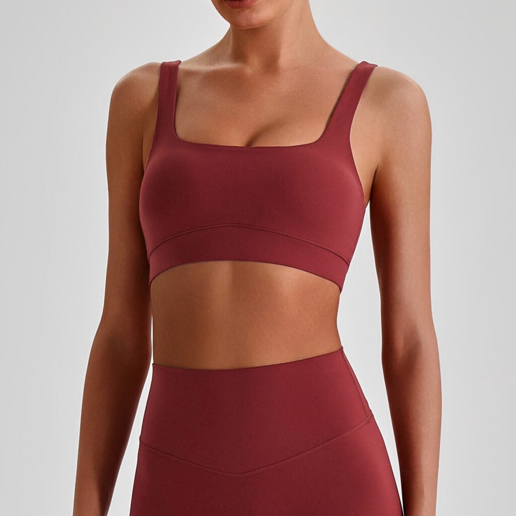 Spaghetti-strap sports bra