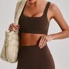 Spaghetti-strap sports bra
