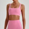 Spaghetti-strap sports bra
