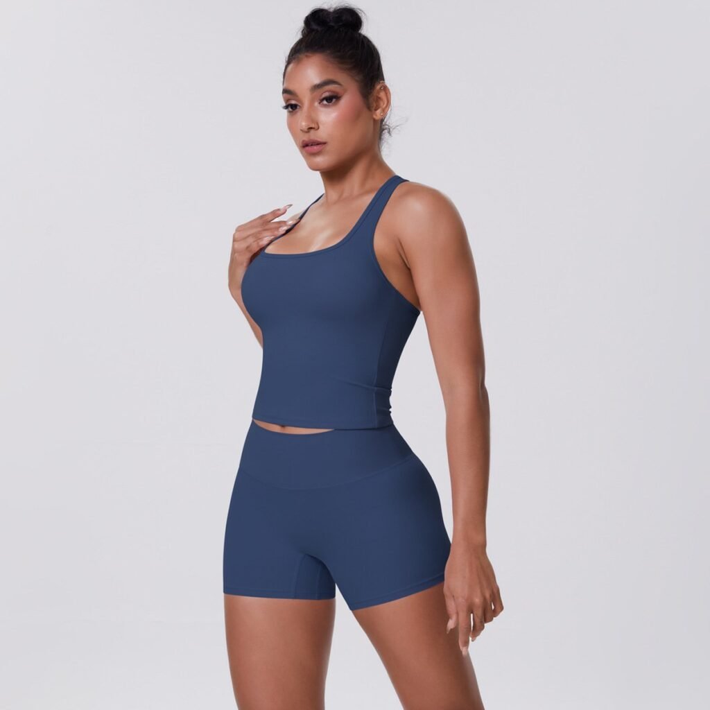 Cloud-Feel Open-Back Yoga 2-Piece Set