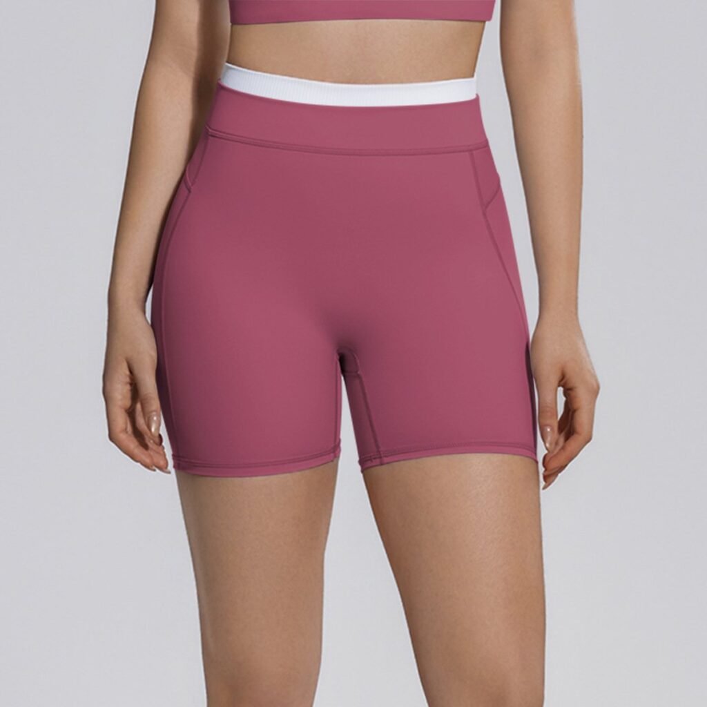Color-block "faux-layered" shorts