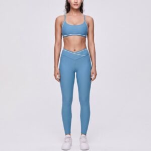 Two-piece yoga set with camisole top