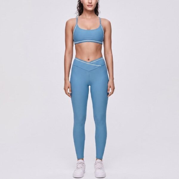 Two-piece yoga set with camisole top