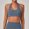 Square-neck halter bra