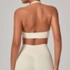 Square-neck halter bra