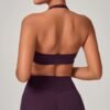 Square-neck halter bra