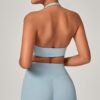 Square-neck halter bra