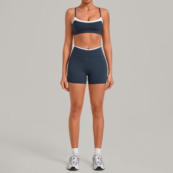 Color-Block Two-Piece Sportswear Set