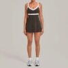 Color-Block Panel Tennis Skirt