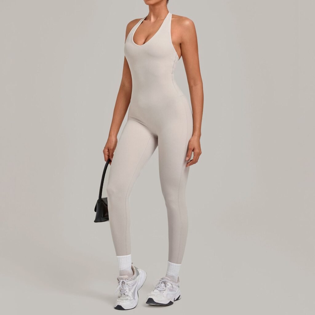 Open-Back Halter Bodysuit