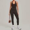 Open-Back Halter Bodysuit