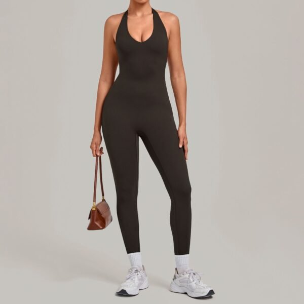 Open-Back Halter Bodysuit