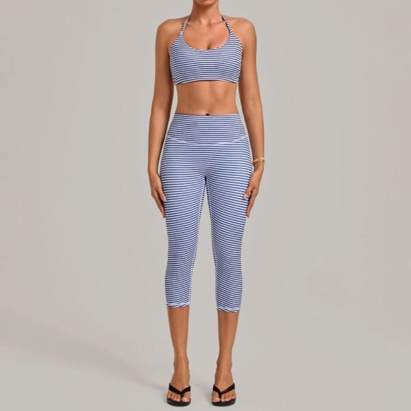 Vintage-Print Yoga Set
