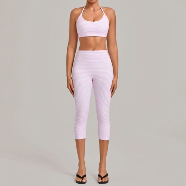 Vintage-Print Yoga Set