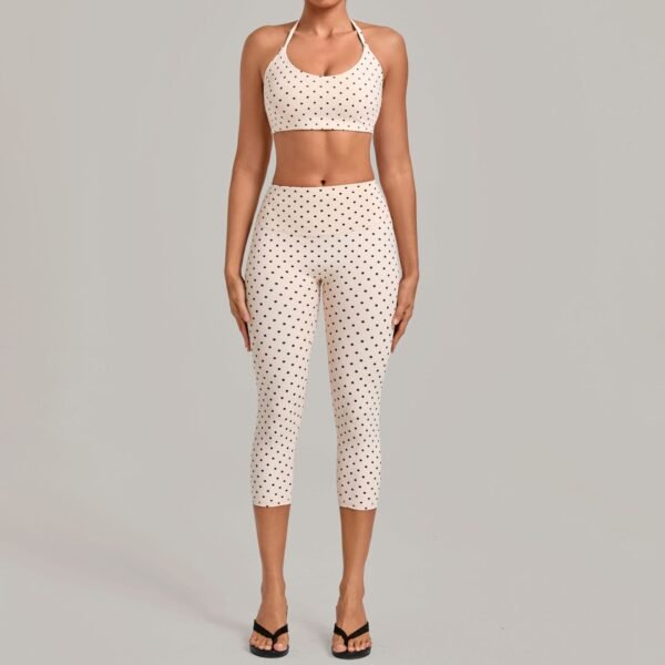Vintage-Print Yoga Set