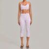 Vintage-Print Yoga Set