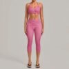 Vintage-Print Yoga Set