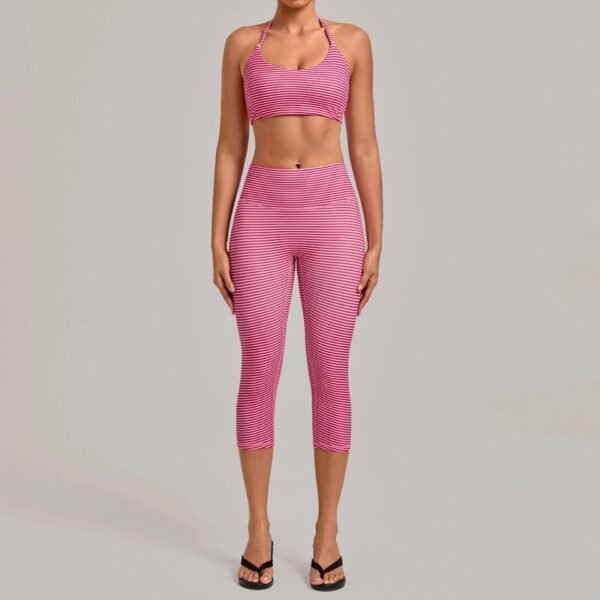Vintage-Print Yoga Set
