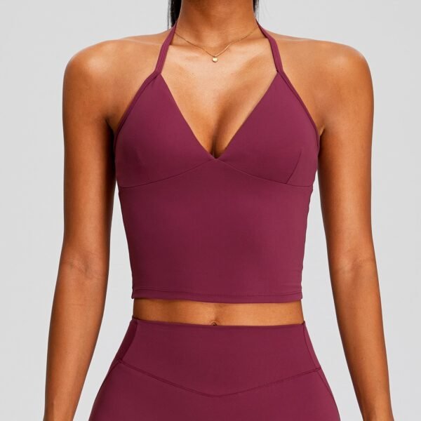 V-neck camisole yoga tank top
