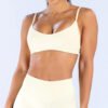 Strappy Cut-Out Back Fitted Sports Bra