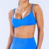 Strappy Cut-Out Back Fitted Sports Bra