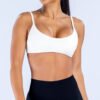 Strappy Cut-Out Back Fitted Sports Bra