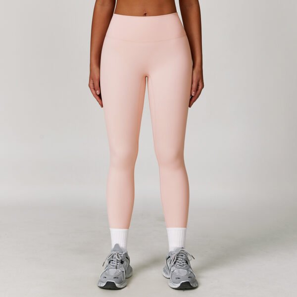 Brushed-finish tight athletic leggings