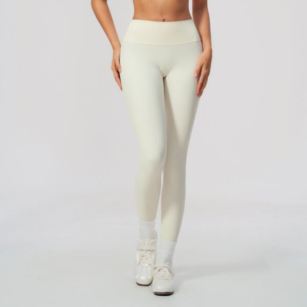 Brushed-finish tight athletic leggings