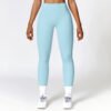Brushed-finish tight athletic leggings