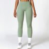 Brushed-finish tight athletic leggings
