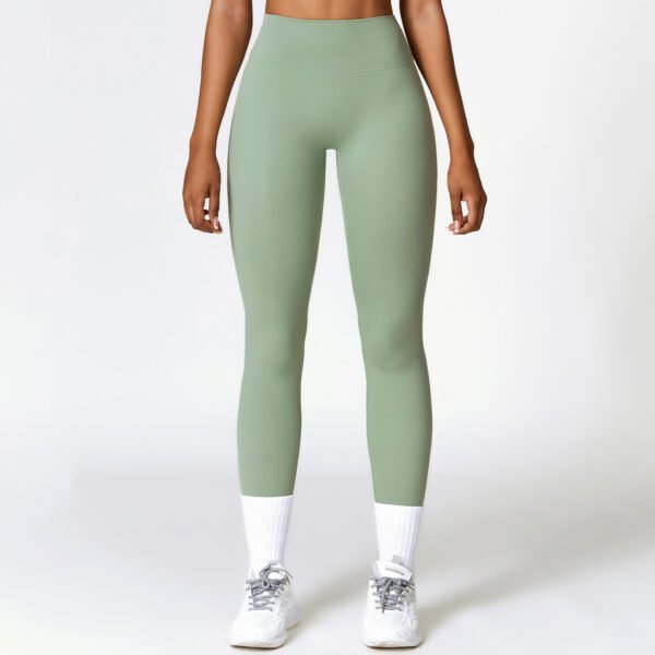 Brushed-finish tight athletic leggings