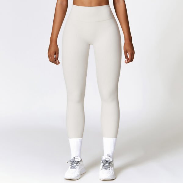 Brushed-finish tight athletic leggings