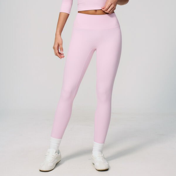 Brushed-finish tight athletic leggings
