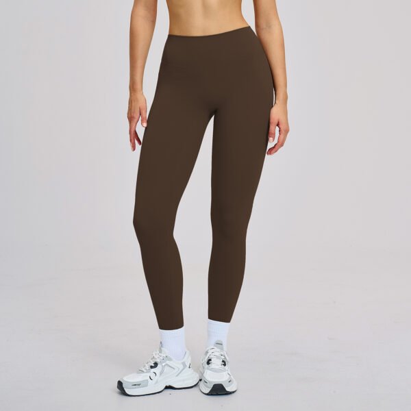 Brushed-finish tight athletic leggings