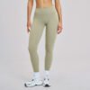 Brushed-finish tight athletic leggings