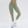 Brushed-finish tight athletic leggings