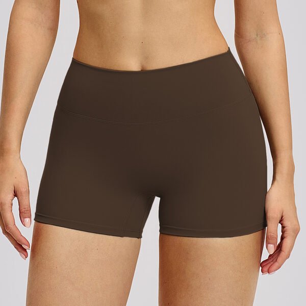 Brushed-finish tight shorts