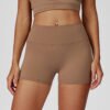 Brushed-finish tight shorts