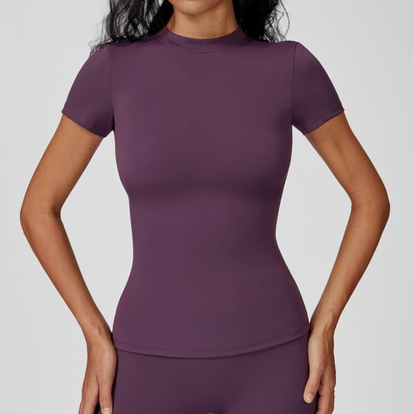 Quick-dry short-sleeve running top
