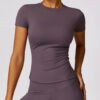 Quick-dry short-sleeve running top