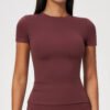 Quick-dry short-sleeve running top
