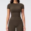 Quick-dry short-sleeve running top