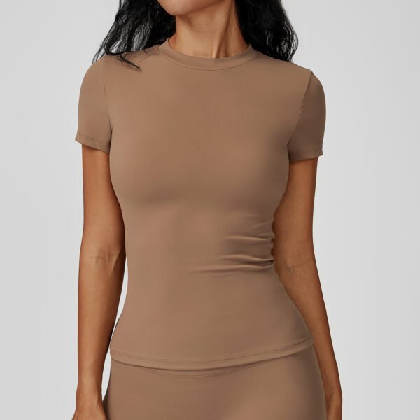 Quick-dry short-sleeve running top