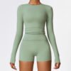 Brushed high-performance long-sleeve top