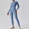 Naked-feel long-sleeve yoga bodysuit