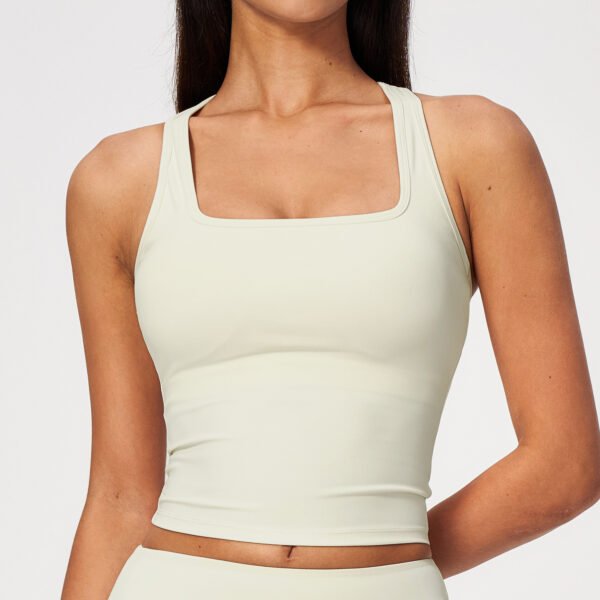 Brushed-finish racerback sports tank top